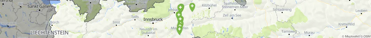 Map view for Pharmacies emergency services nearby Gerlos (Schwaz, Tirol)